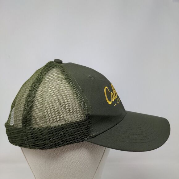 Cabela's Club Snapback Mesh Back Trucker Hat Green One Size Embroidered - Picture 4 of 6